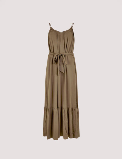 Twill Viscose dress khaki