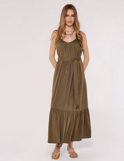 Twill Viscose dress khaki