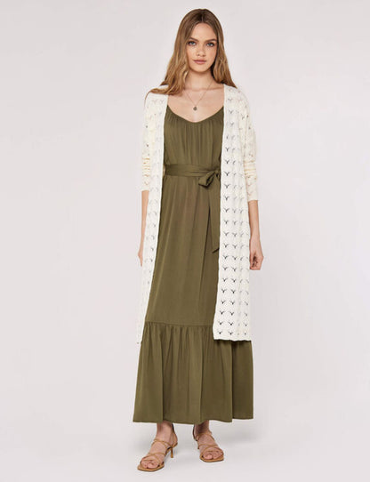 Twill Viscose dress khaki