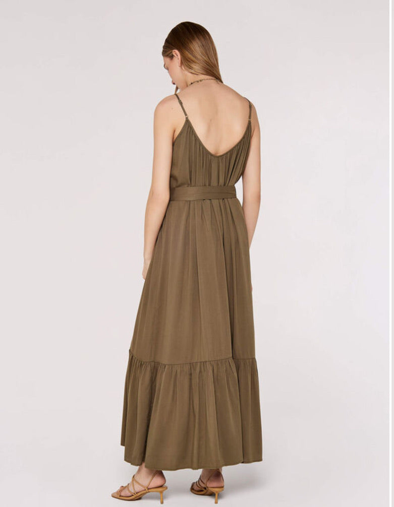 Twill Viscose dress khaki