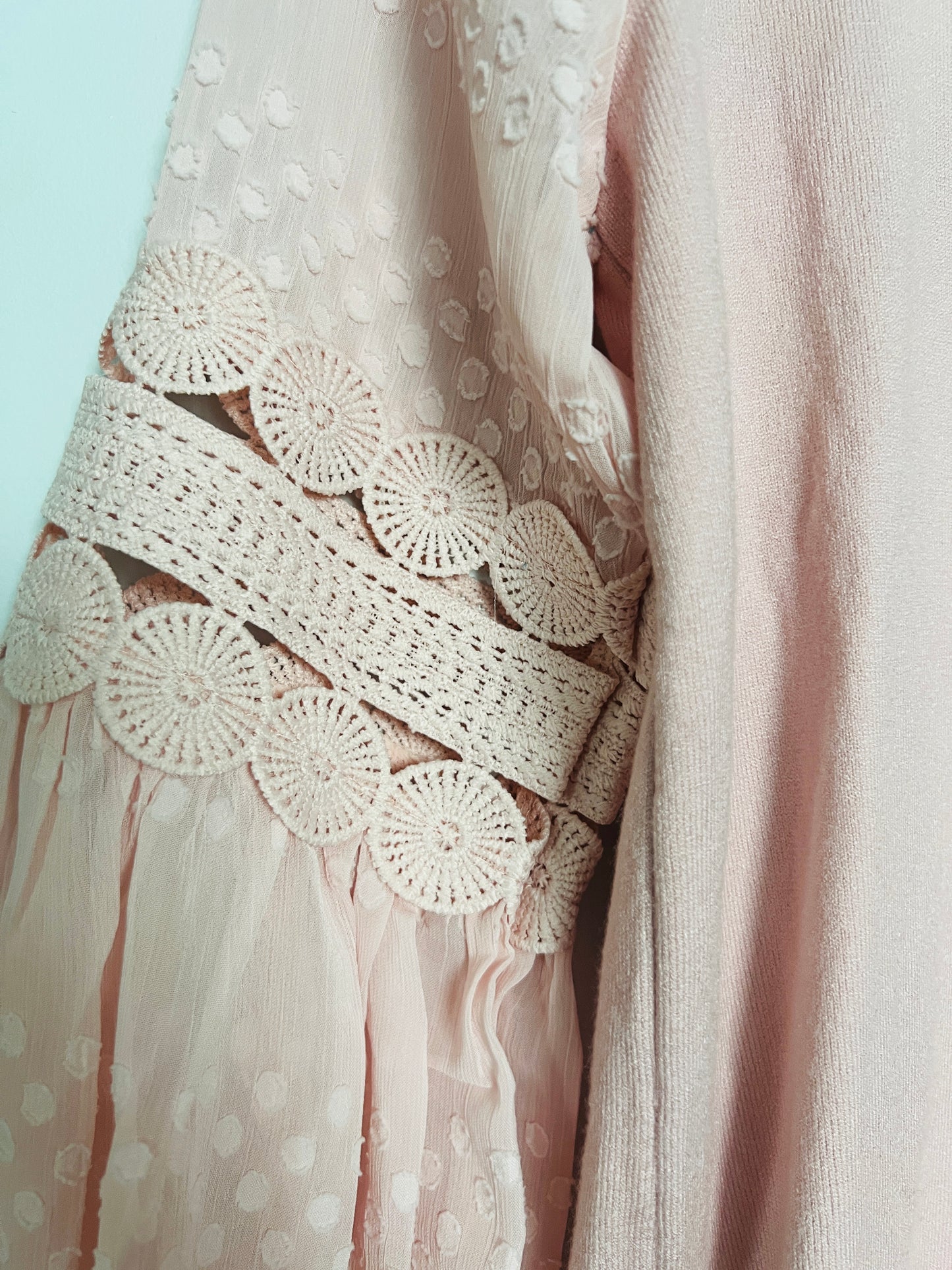 Boho Sleeves - Pink & Cream