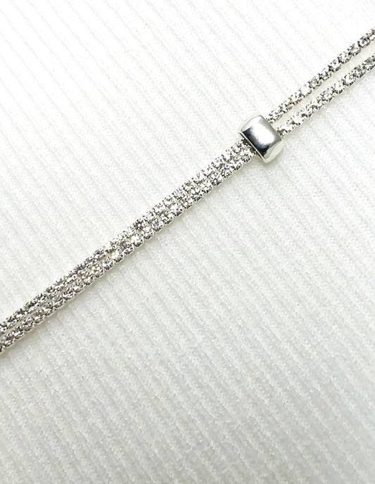 Silver Crystal LARIAT