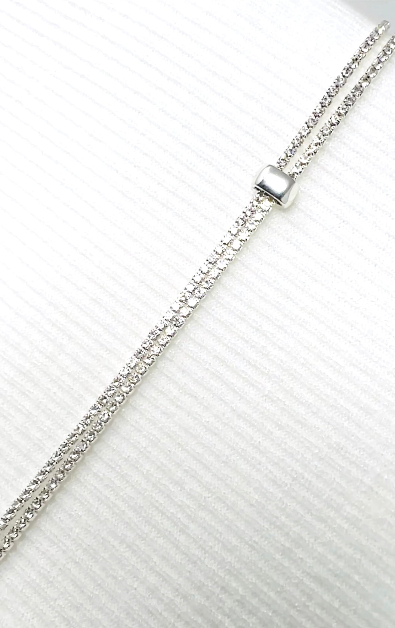 Silver Crystal LARIAT