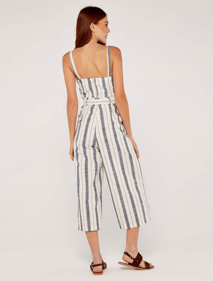 Cami Stripe Tie Jumpsuit