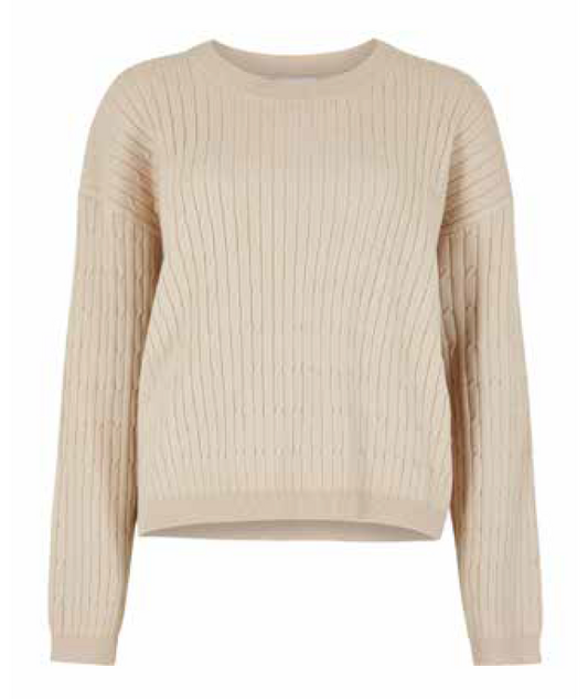 Apricot Fine Gauge Cable Batwing Jumper